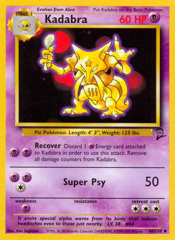 Base Set 2 Kadabra #46/130